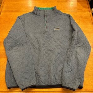 Patagonia Diamond Quilted Snap-T Pullover Men's XL Blue Rare 40th